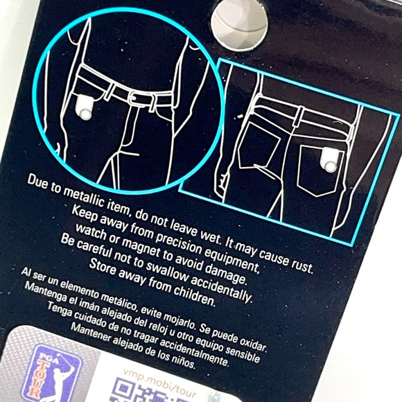 PGA Tour Golf Metallic Pocket Clip Unisex With Ball Marker Peacoat Blue New - Picture 7 of 16